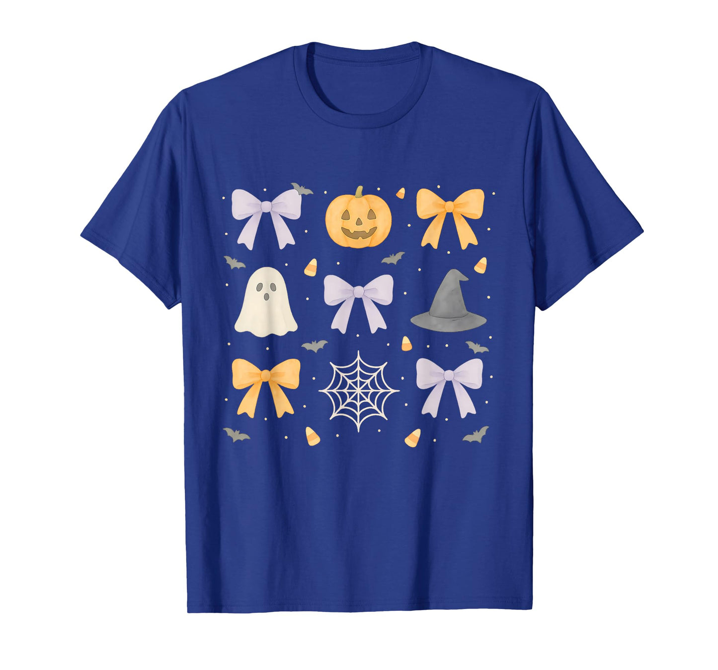Halloween Spooky Coquette Bows: Ghost, Pumpkin, Witch, Bats T-Shirt