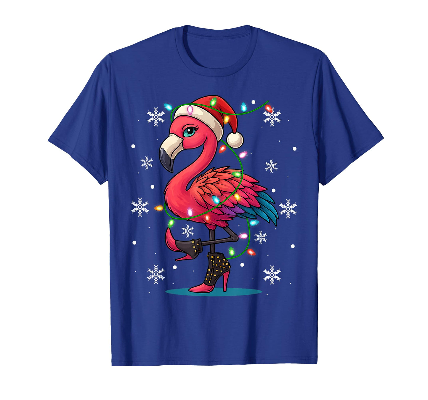 Merry Christmas Flamingo Family Matching Xmas Funny Gifts T-Shirt