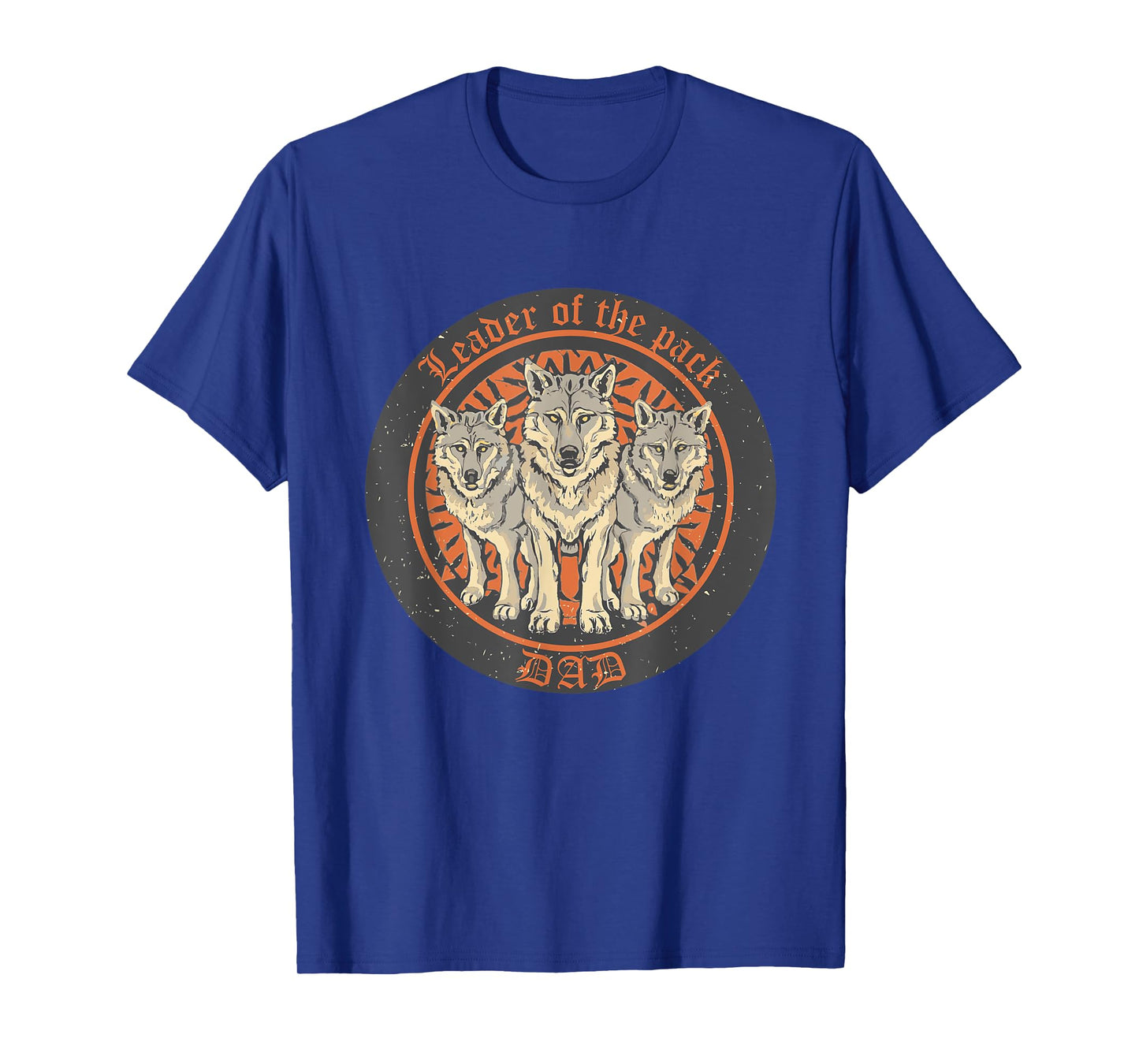 Dad Leader of the pack - Retro Wolfpack Wolf Dad Leader T-Shirt
