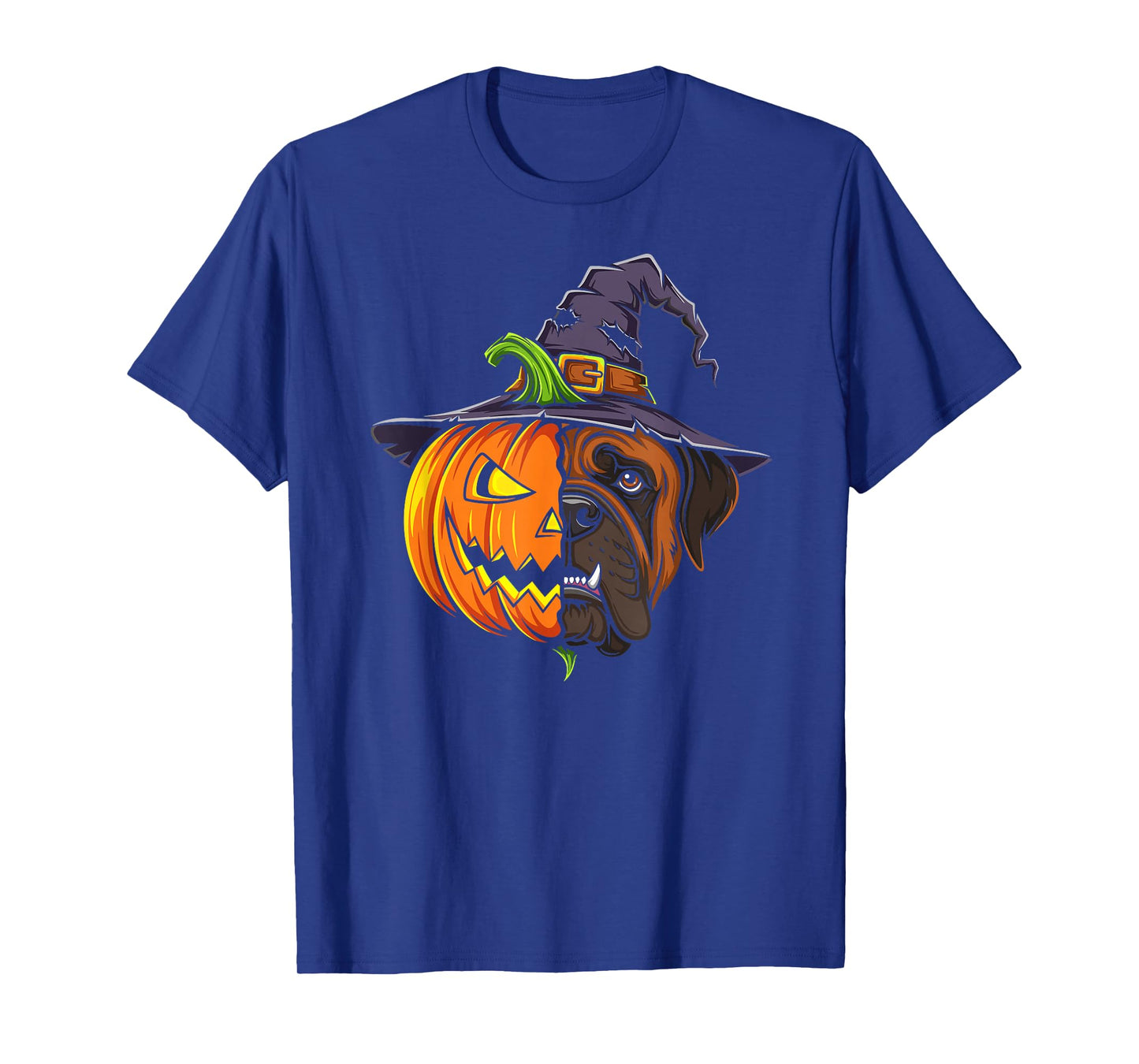 Mastiff Pumpkin Jack O Lantern Halloween Kids Mens Womens T-Shirt