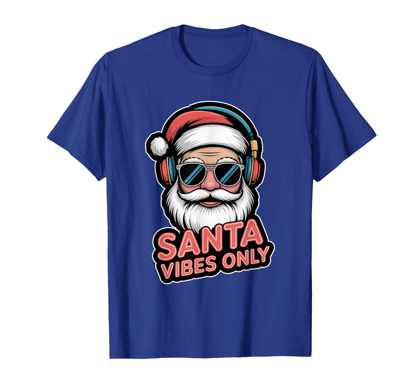 Santa Vibes Only Funny Pop Culture Christmas Holiday Party T-Shirt