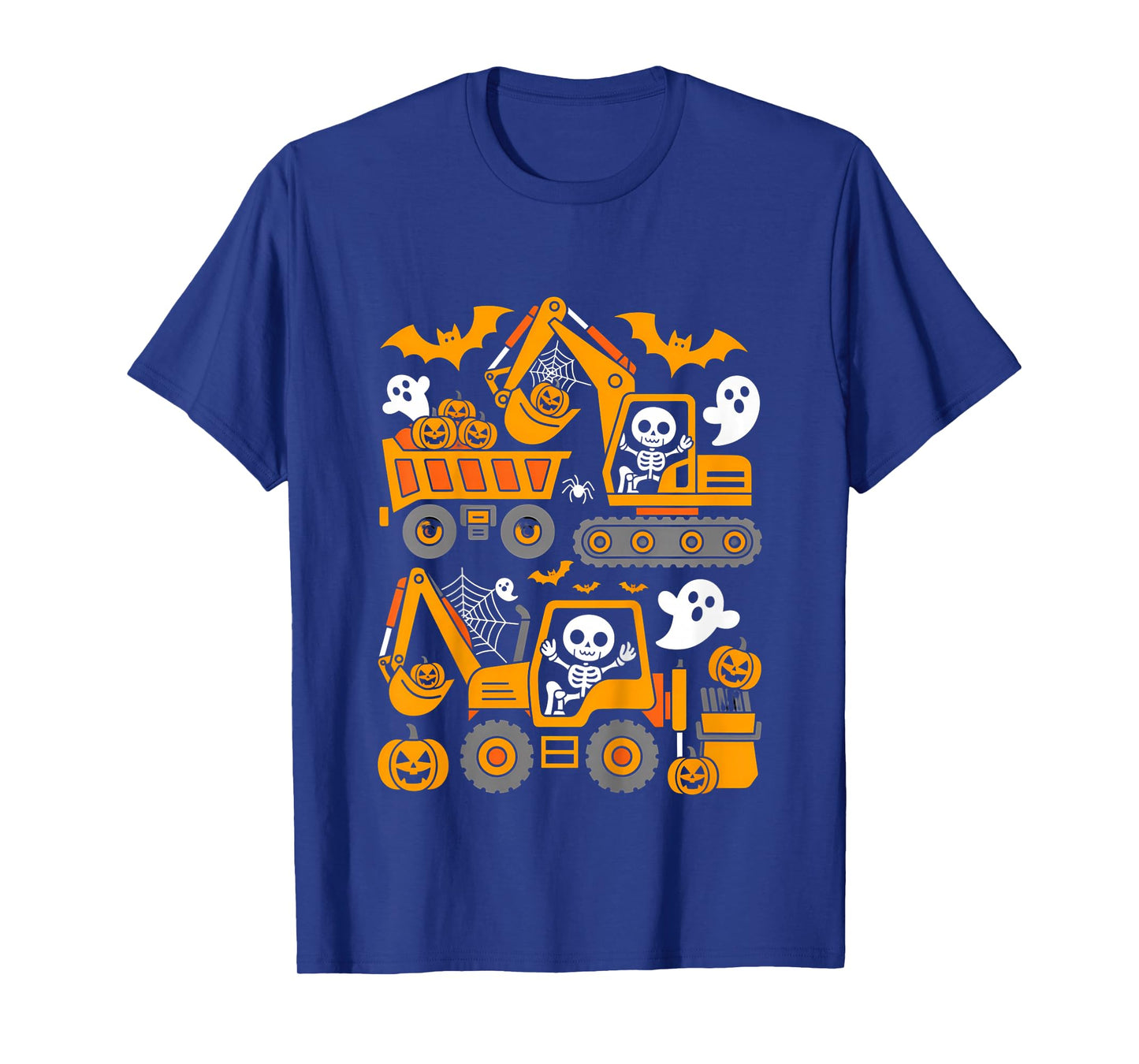 Spooky Construction Trucks Halloween Costume Toddler Boys T-Shirt