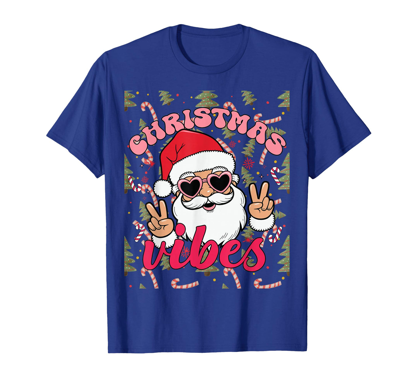 Christmas Vibes Santa Festive Holidays T-Shirt