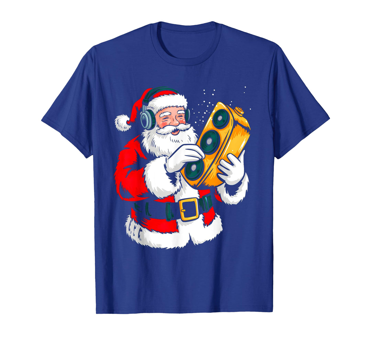 Santa Playing Dj Xmas Vibes Funny Christmas Pajama Men Women T-Shirt