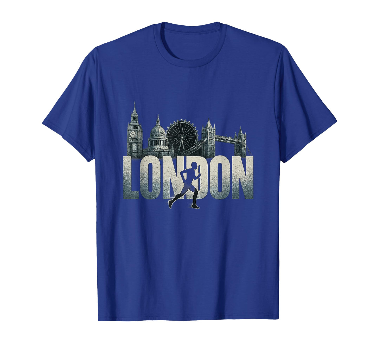 London Skyline Running Tee Marathon Jogger Fitness Runner T-Shirt