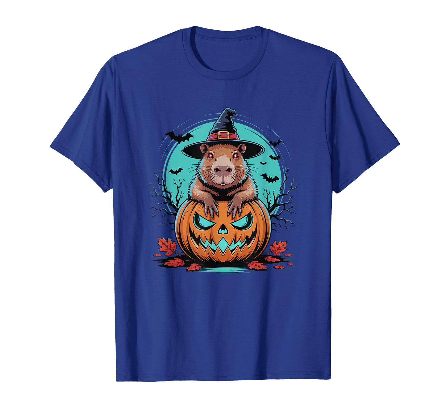 Capybara Pumpkin Fall Season Spooky Outfit T-Shirt