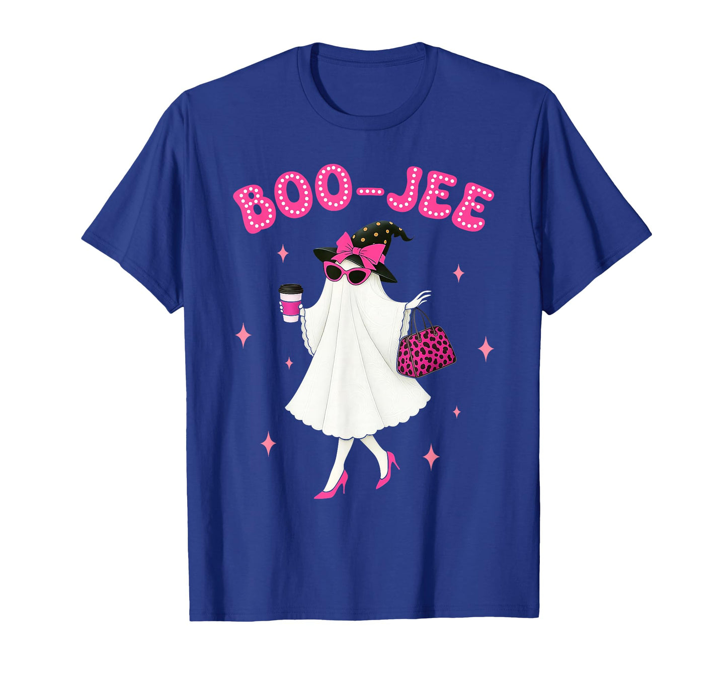 Coquette Ghost Coffee Boo-JEE Halloween Boujee Cute Ghost T-Shirt