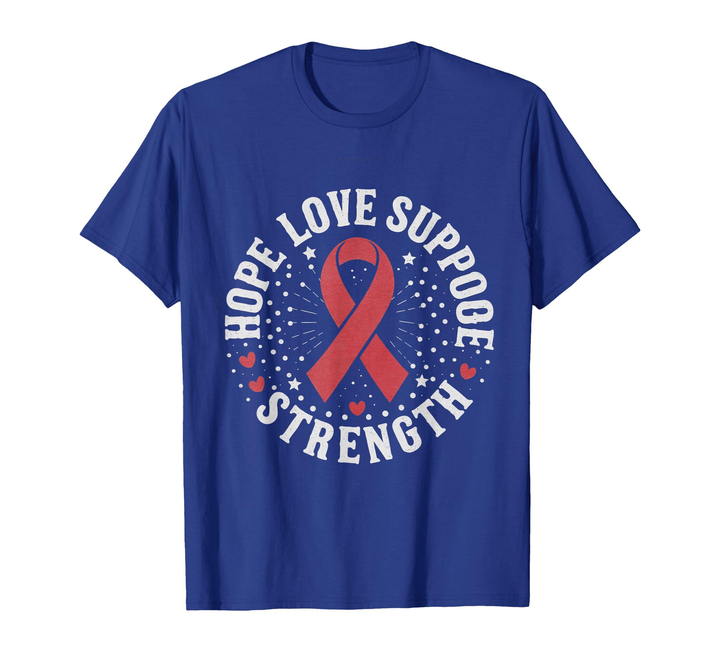 Red Ribbon Week 2024 HOPE LOVE SUPPORT Red Ribbon Week T-Shirt