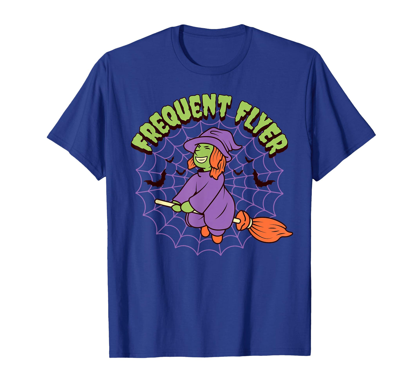 Frequent Flyer Men Women Kids Witch Broomstick Halloween T-Shirt