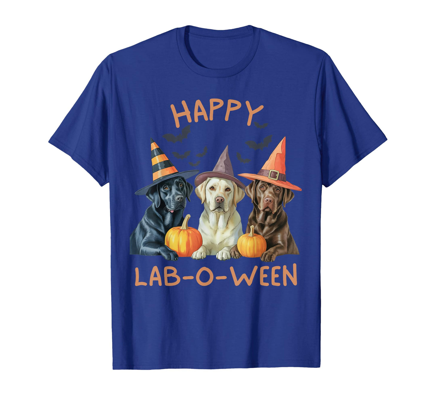 Happy Lab-O-Ween Labrador Halloween Witch Dog Lover Squad T-Shirt