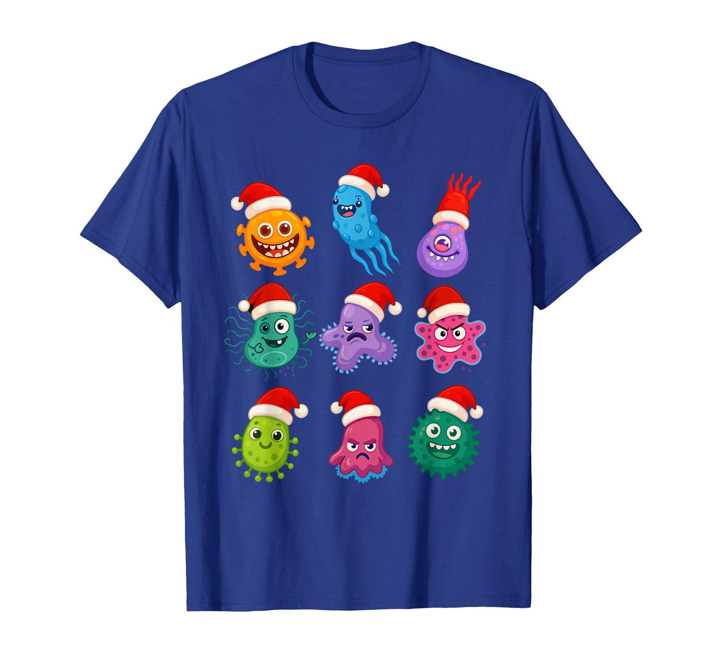 Christmas Microbiology Bacteria Santa Science Xmas Vibes T-Shirt