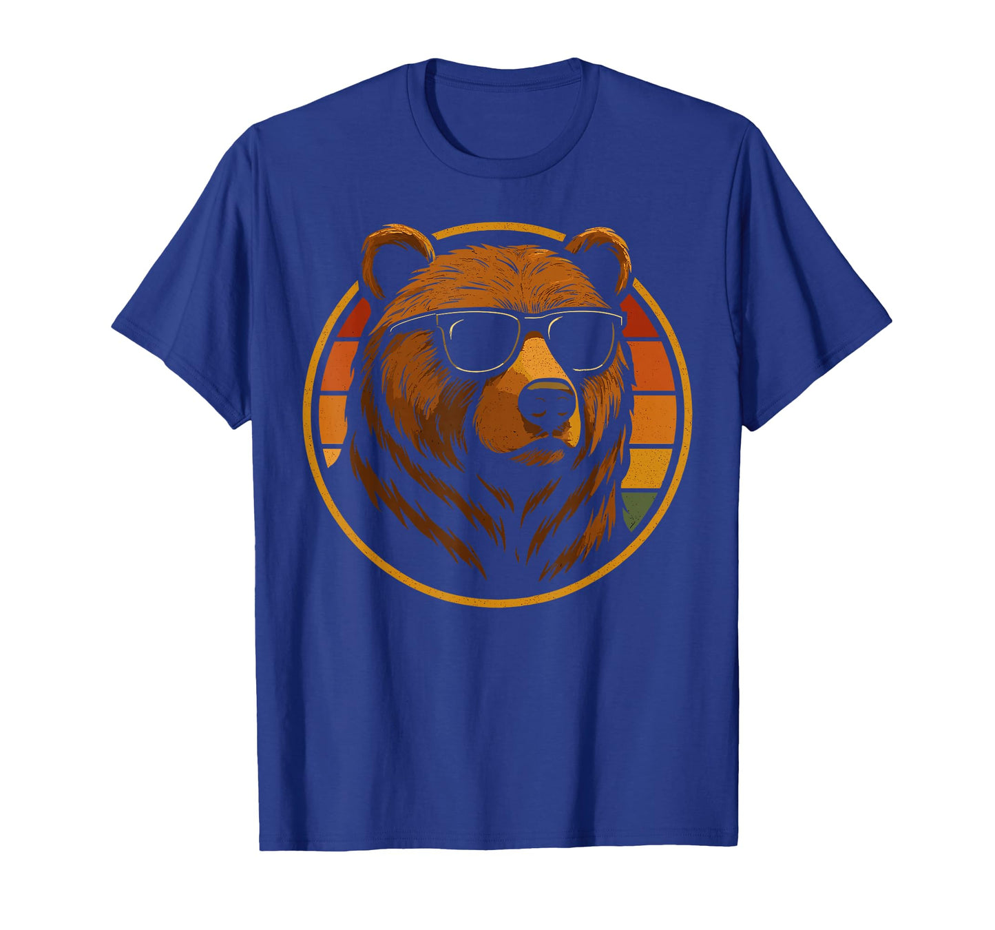Cool Bear With Sunglasses Retro Wilderness T-Shirt