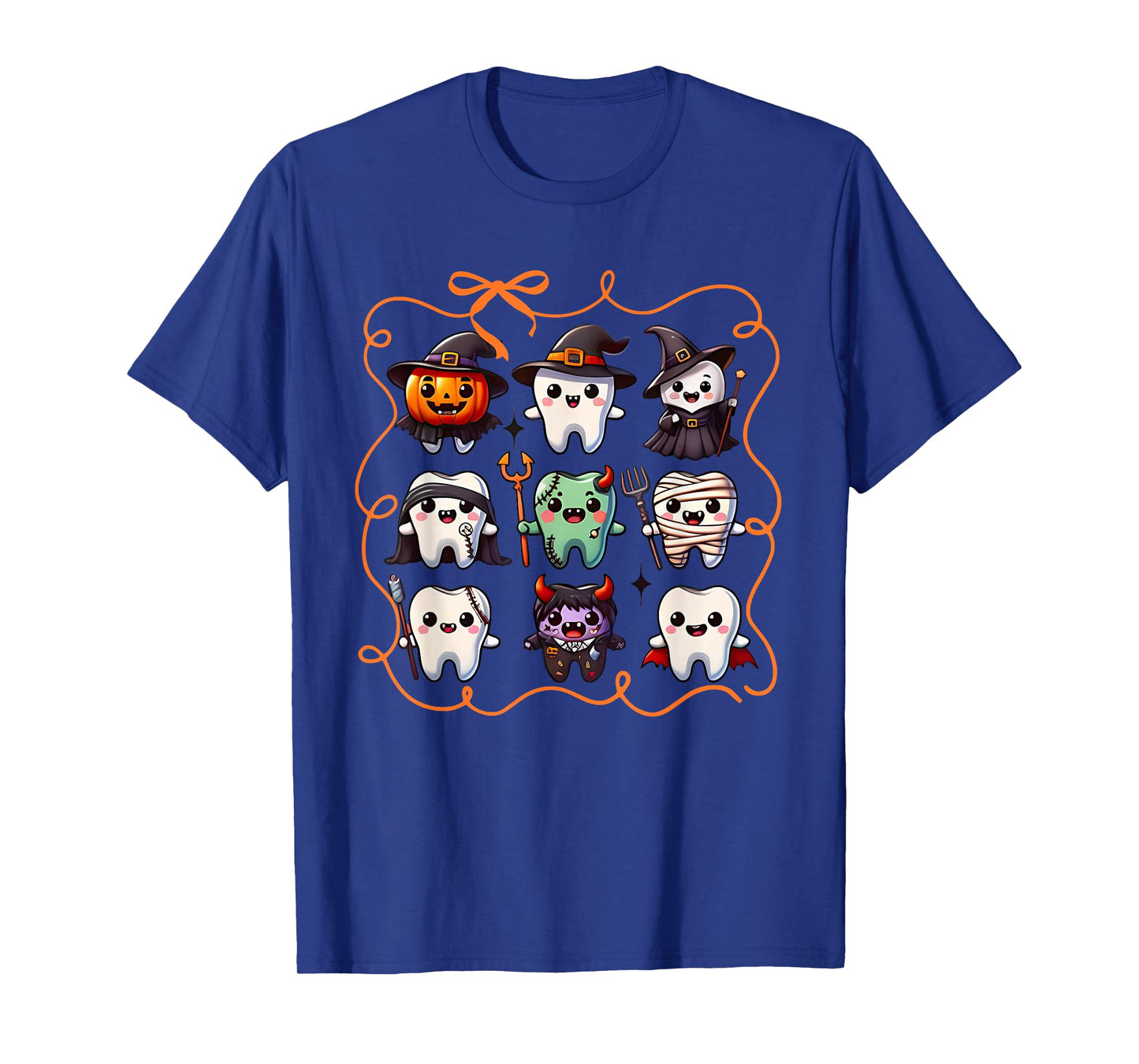 Funny Dental Squad Spooky Season Halloween Costume Men Women T-Shirt