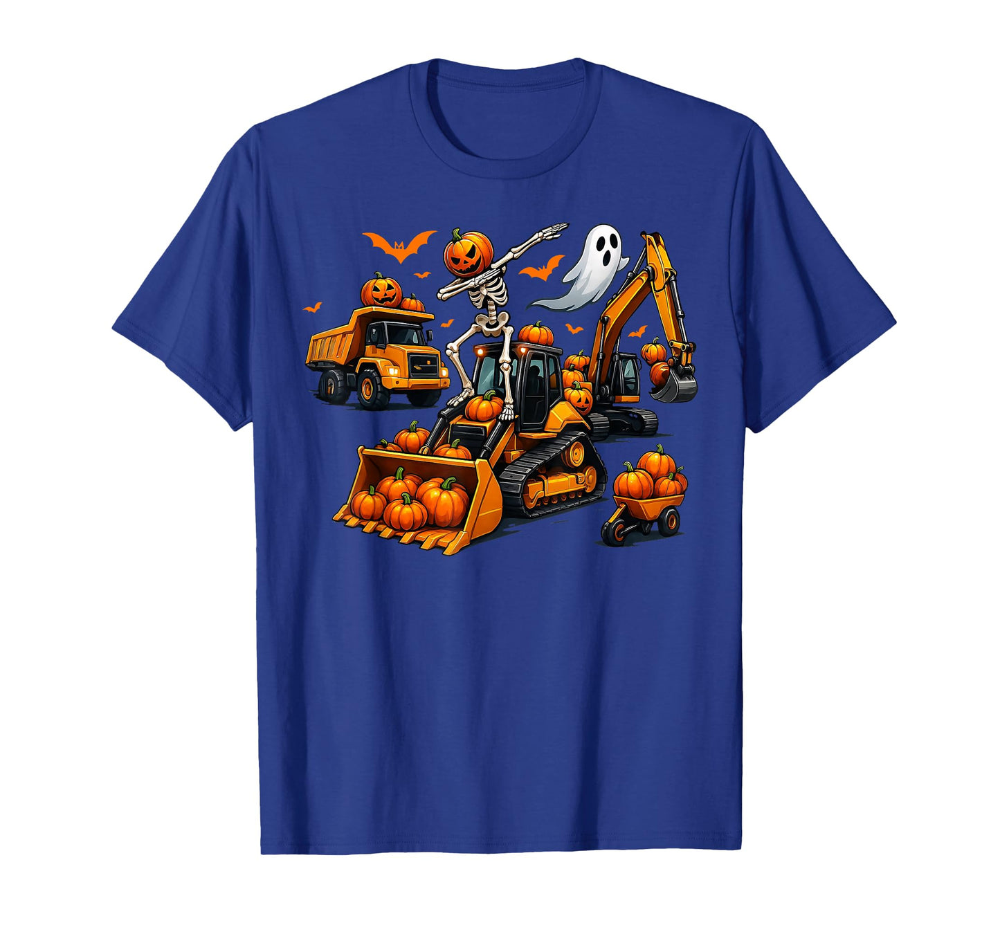 Spooky Construction Trucks Halloween Costume Toddler Boys T-Shirt