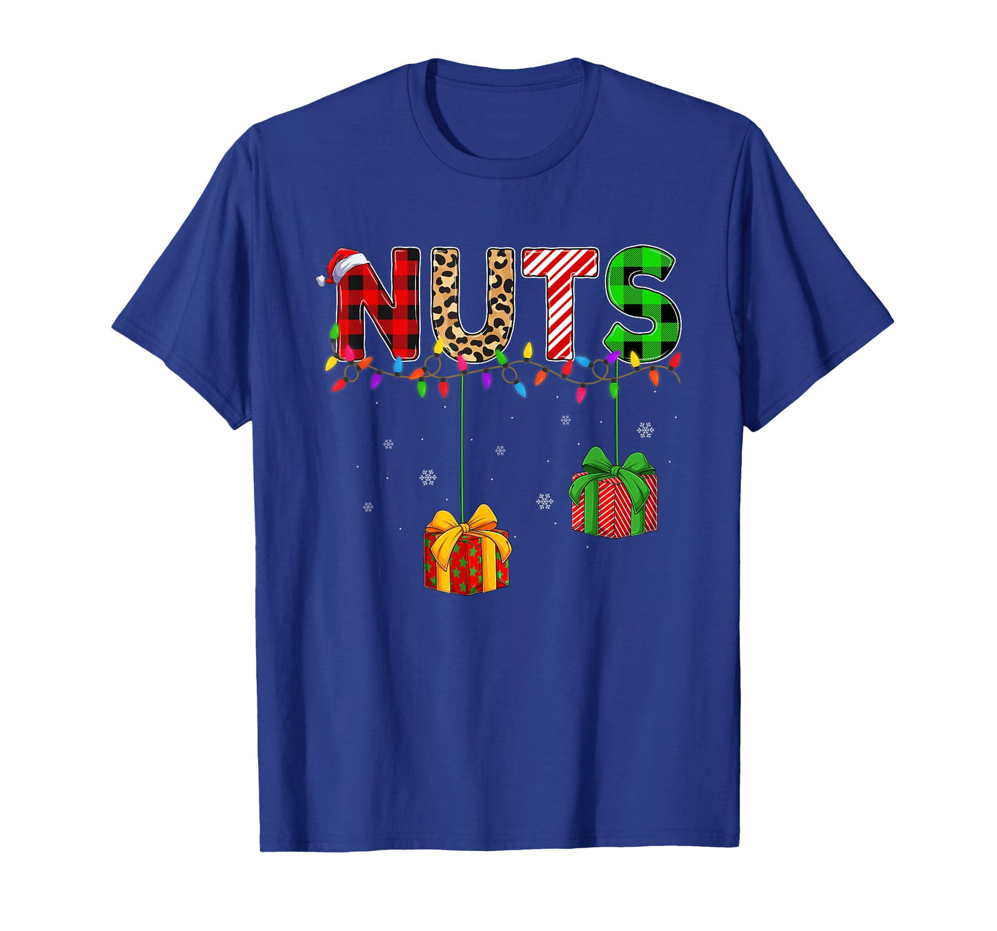 Chest Nuts Christmas Lights Couples Matching Family Pajamas T-Shirt
