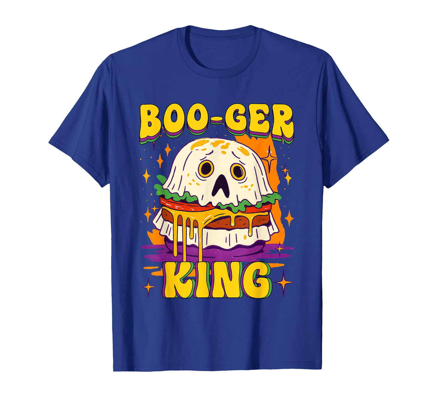Boo-ger King, Halloween Hamburger, Funny Food Halloween Tee T-Shirt