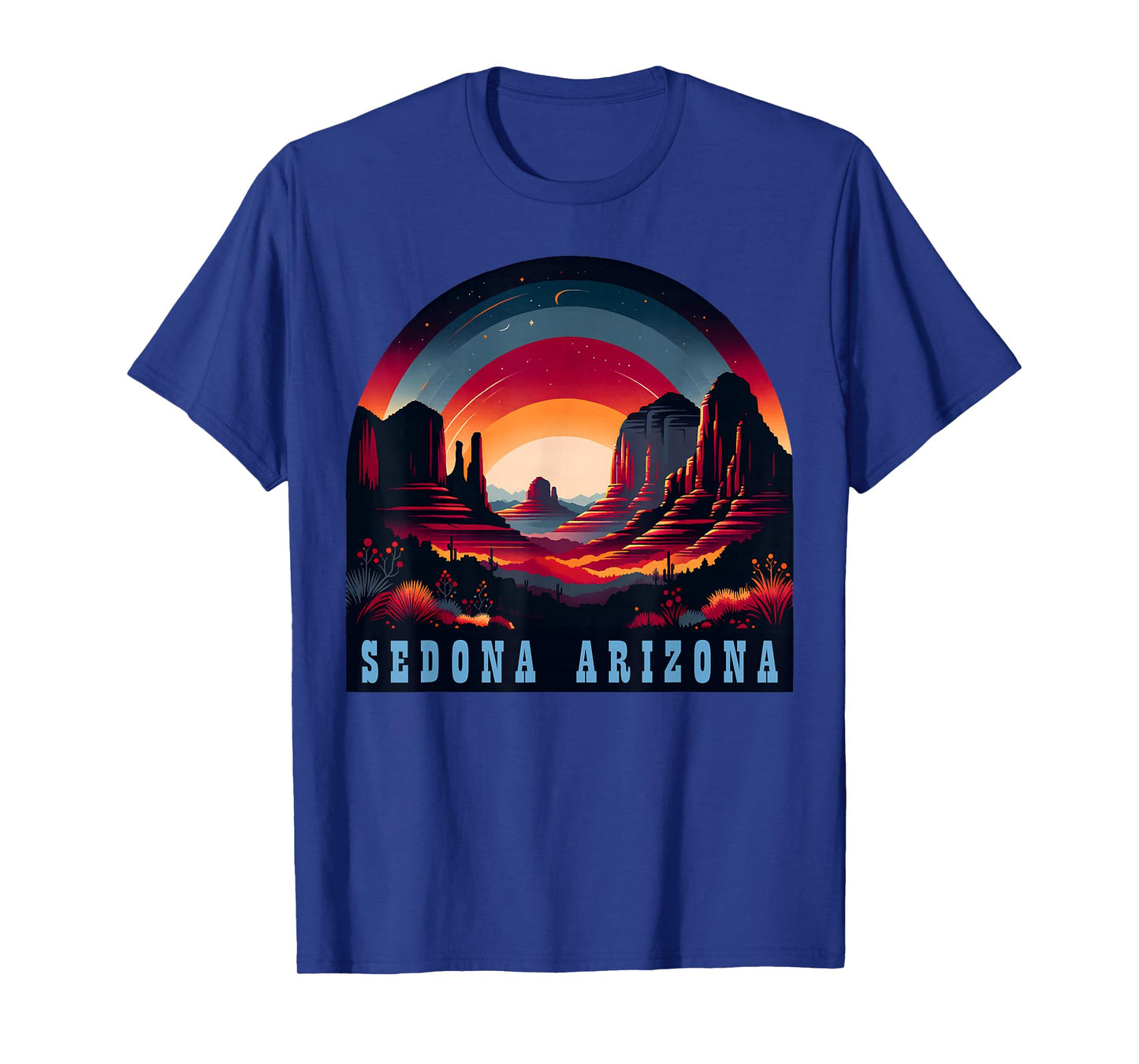 Sedona AZ Hiking Outdoors Mountain Sedona USA Retro Vintage T-Shirt