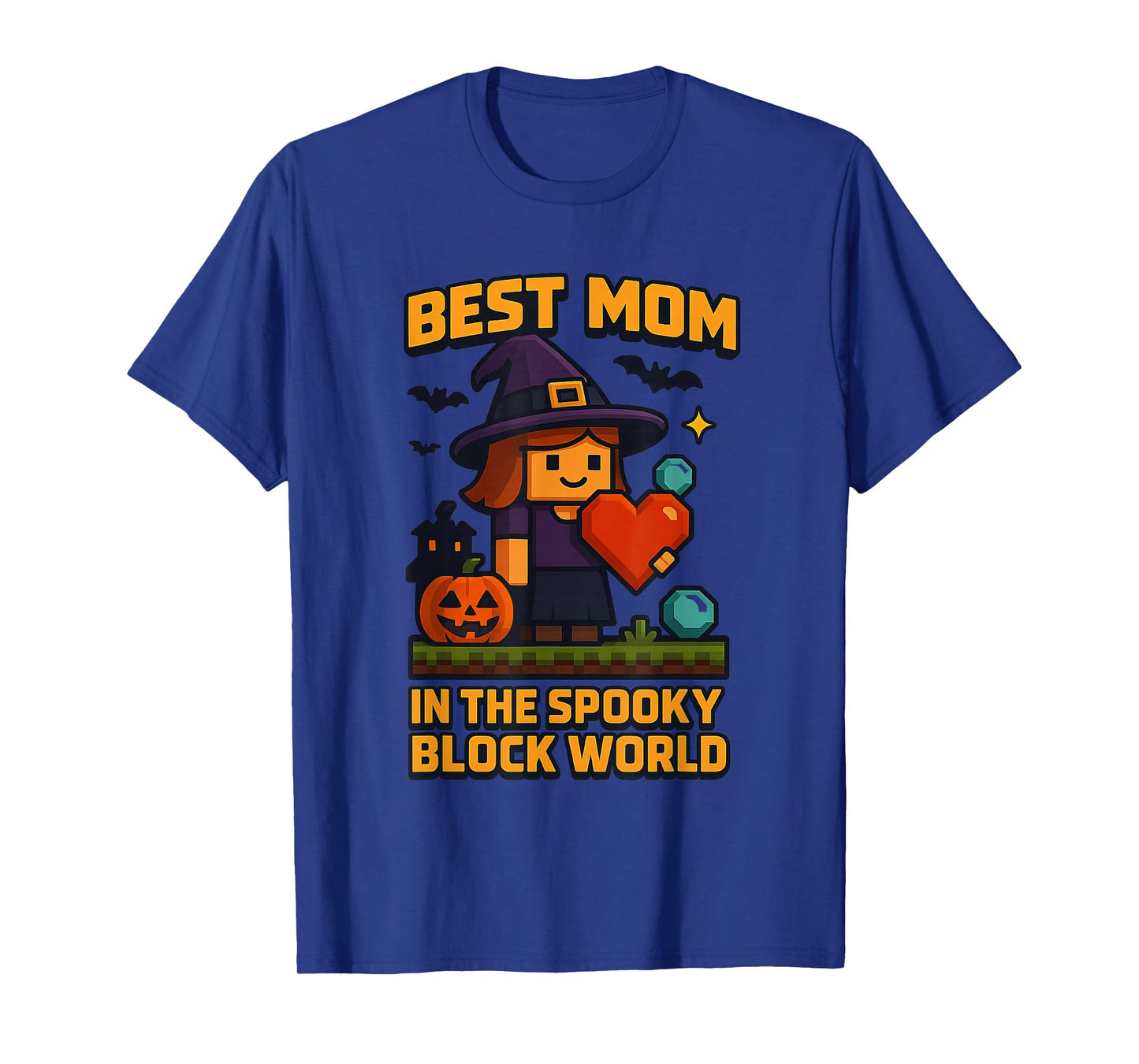 Spooky Block World Mom T-Shirt