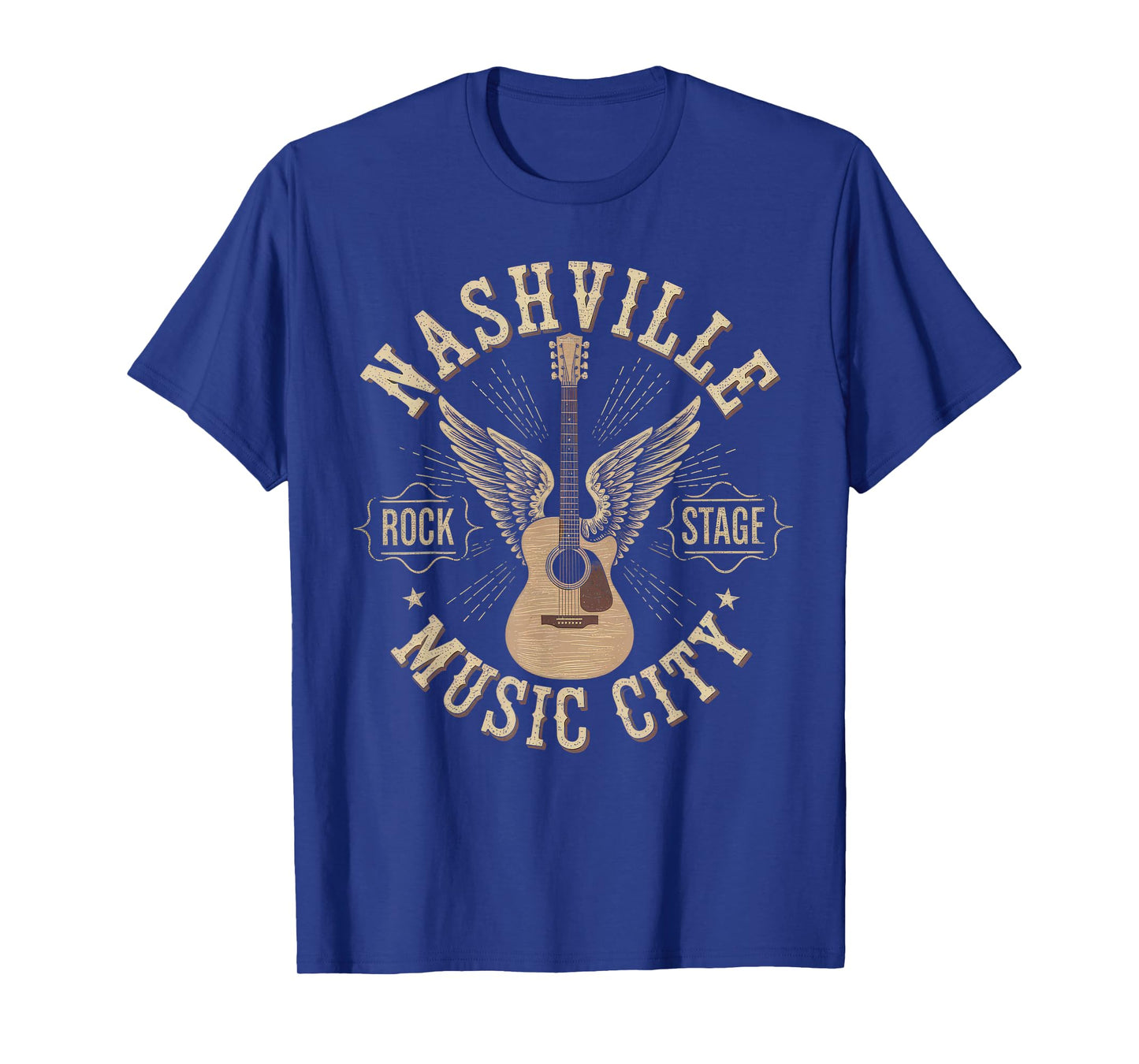 Nashville Music City Tshirt Women Men Tennessee Rock Country T-Shirt