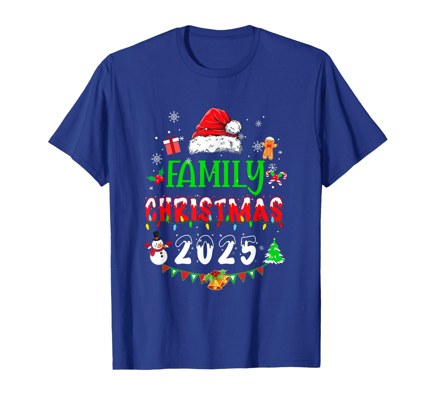 Matching Family Christmas 2025 Team Santa Squad T-Shirt
