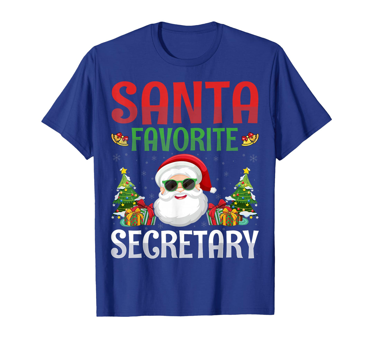 Santa's Favorite Secretary - Front Office Squad Christmas T-Shirt