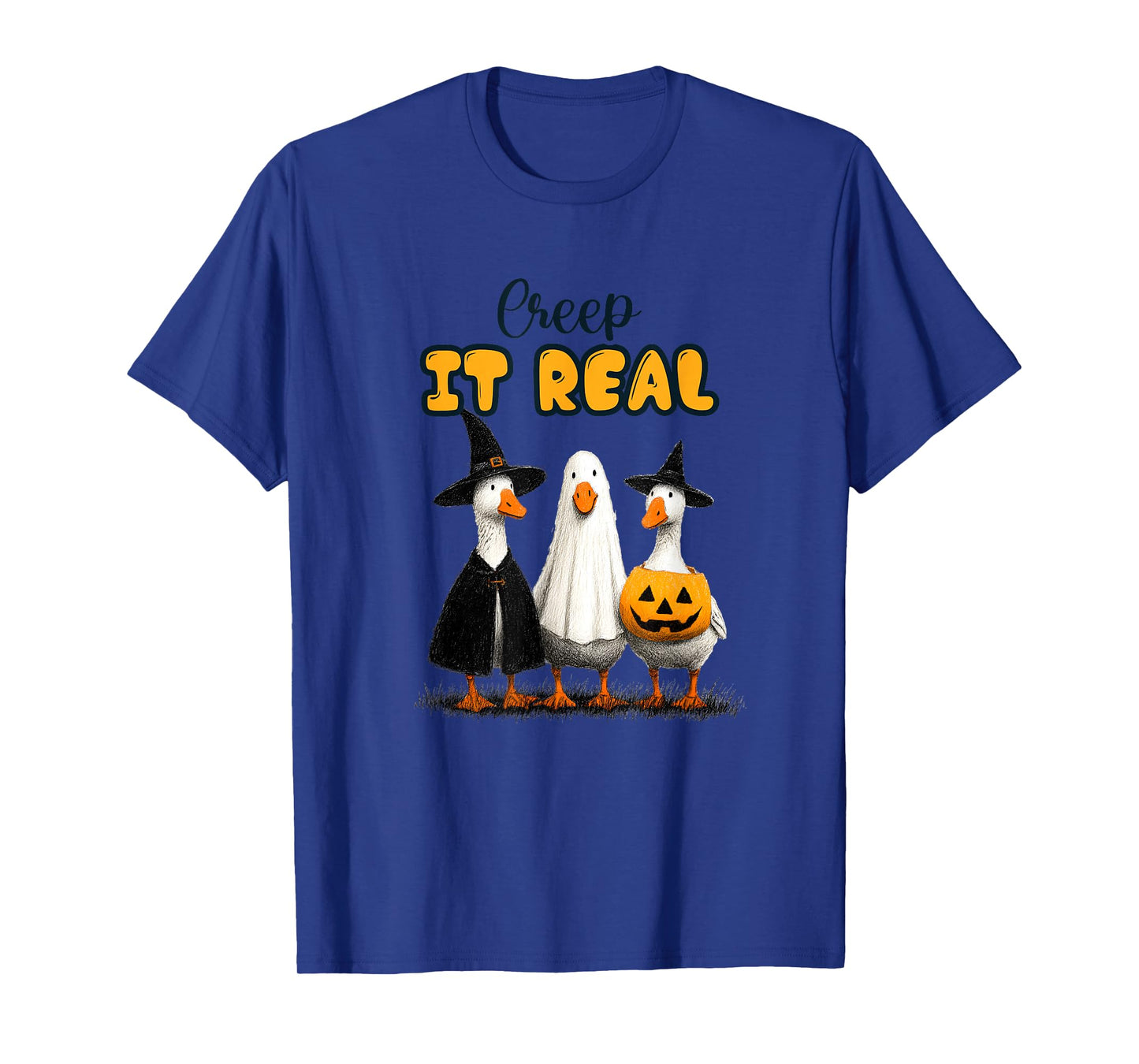 Funny Halloween Goose, Witch Ghost Cute Pet Costume T-Shirt