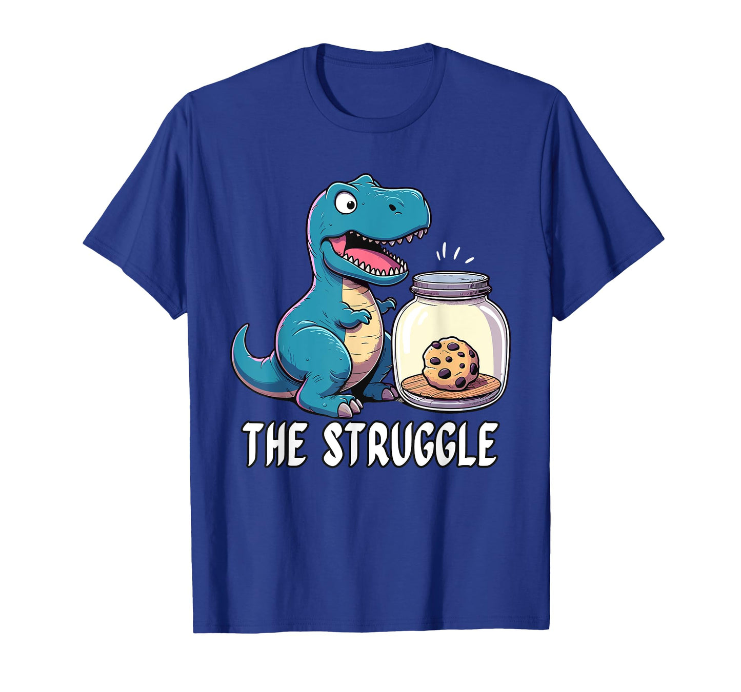 The Struggle is Dinosaur Fitness Gym Lover Gifts Dino T-Shirt