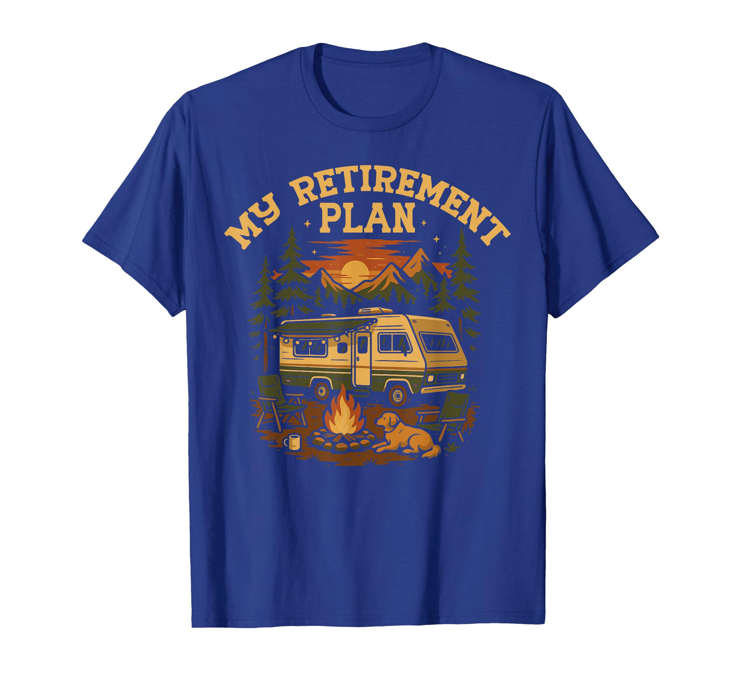 Motorhome Camping Retro My Retirement Plan T-Shirt