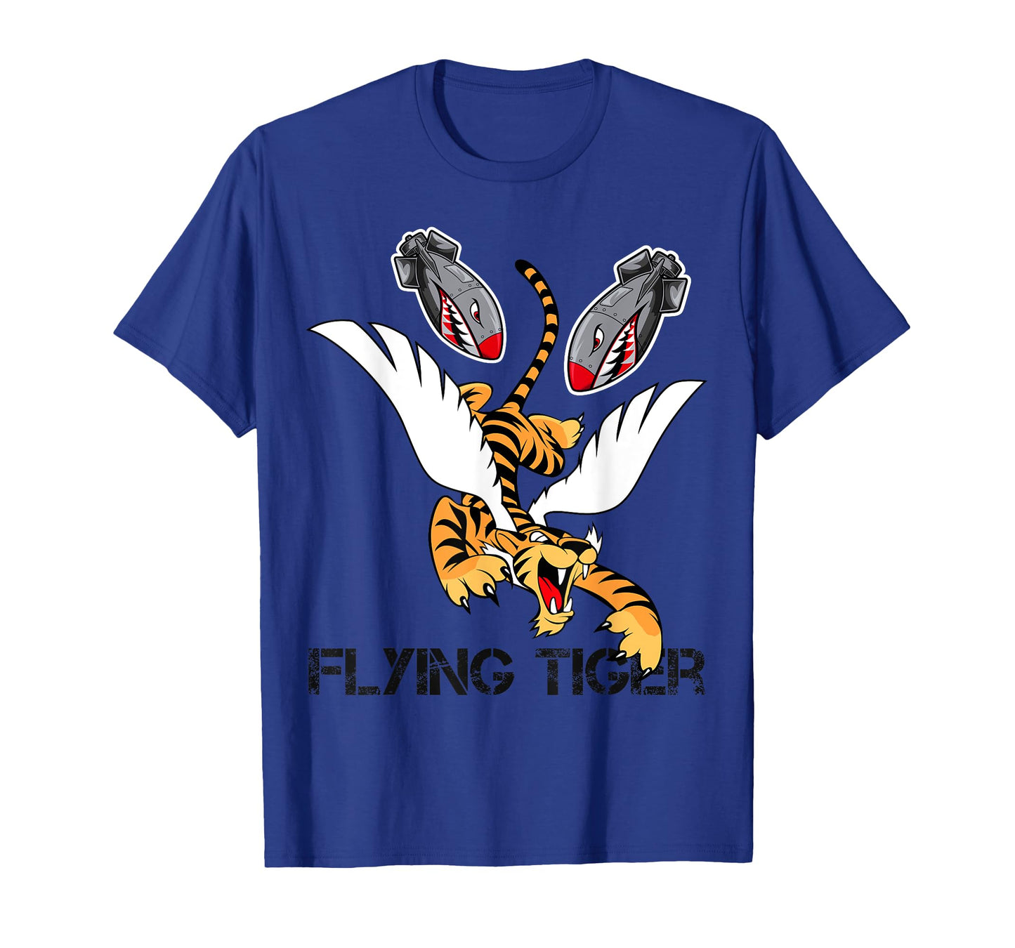 Funny Cool Tiger Flying Novelty Graphic Tees & Cool Designs T-Shirt