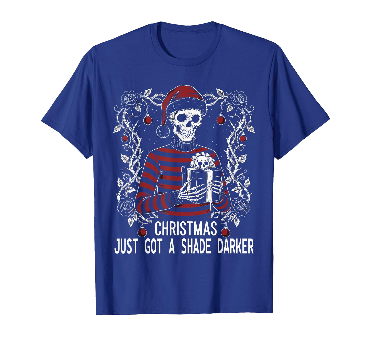 Goth Christmas Skeleton Gothic Academia Gothmas T-Shirt