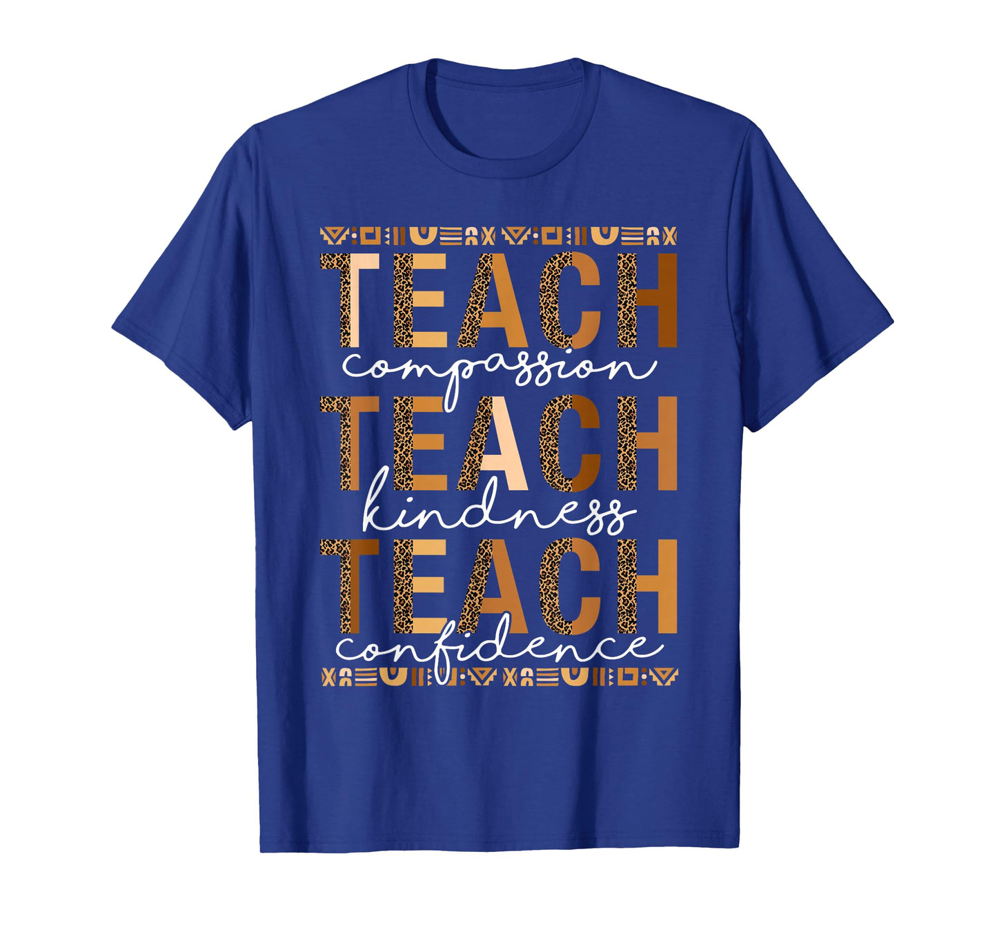 Teach Compassion Kindness Confidence Black History Teacher T-Shirt