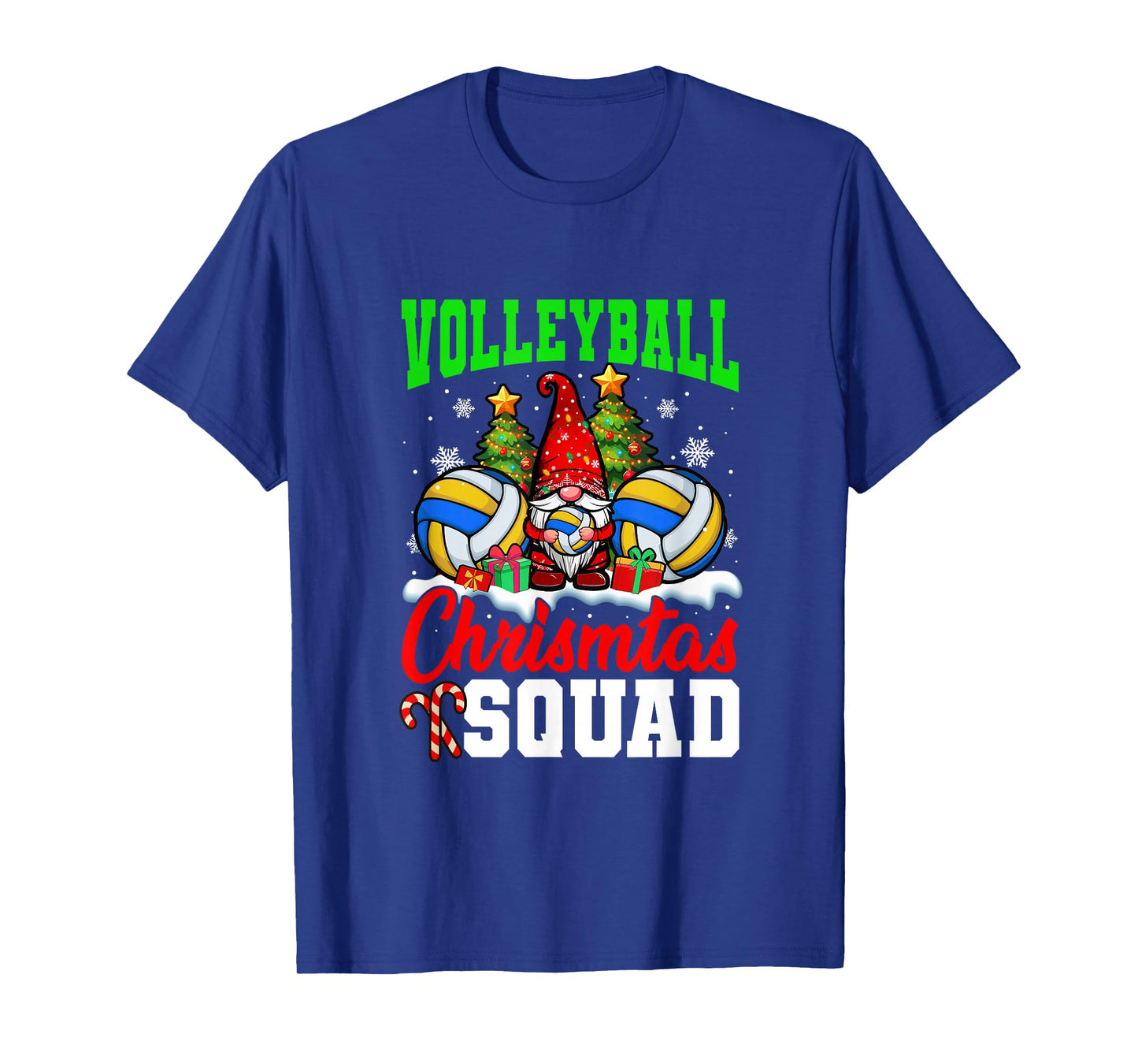 Volleyball Christmas Squad Player Costume Gnome Lover Kids T-Shirt