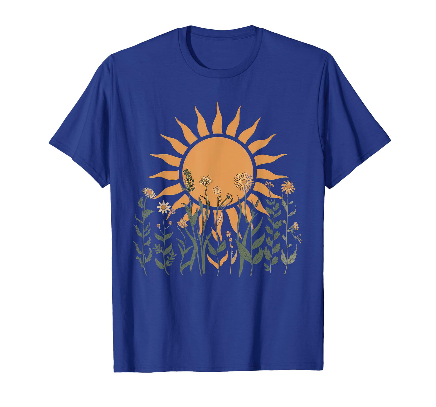 Floral Women TShirt Vintage Boho Wildflower Botanical Flower T-Shirt