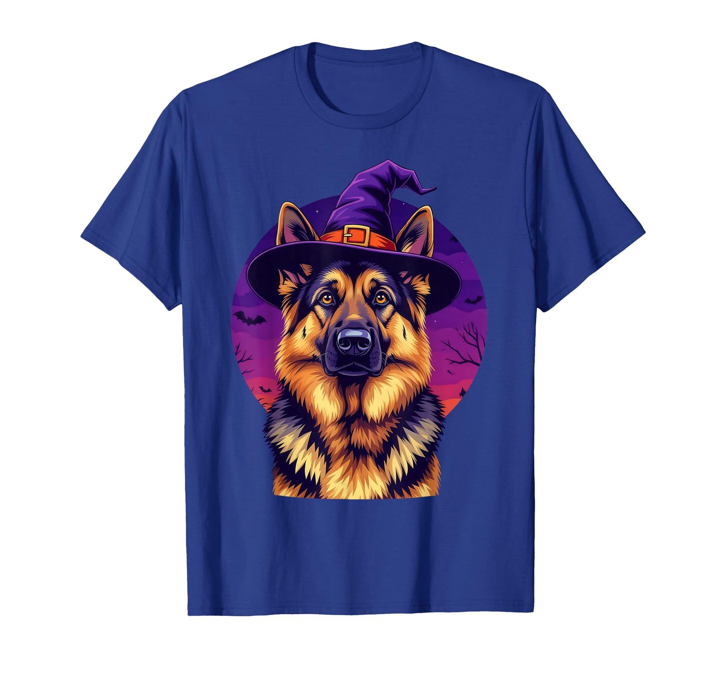 German Shepherd Halloween Costume Spooky October Night T-Shirt