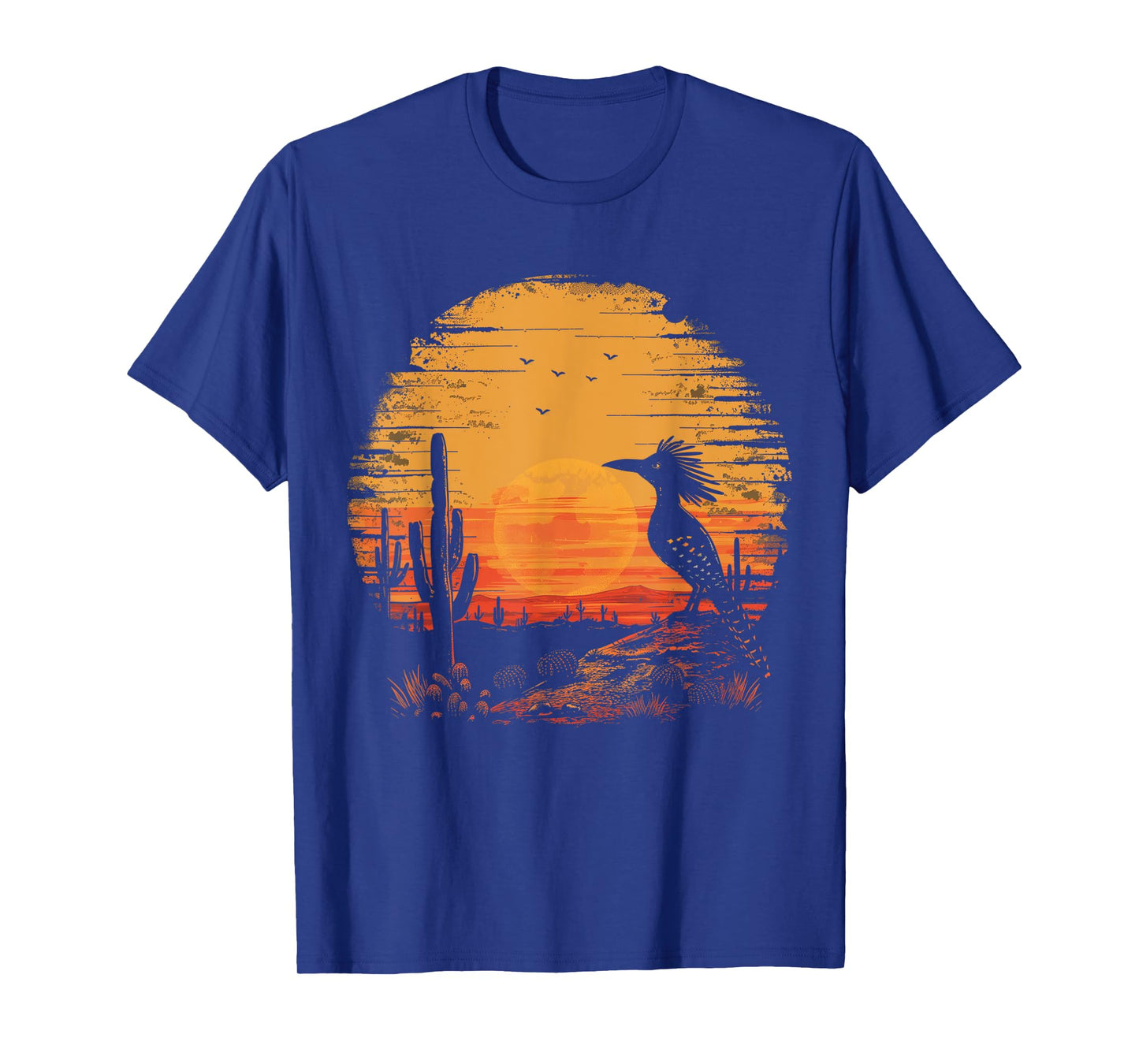 Roadrunner Bird Desert Landscape Cactus Arizona Texas Nevada T-Shirt