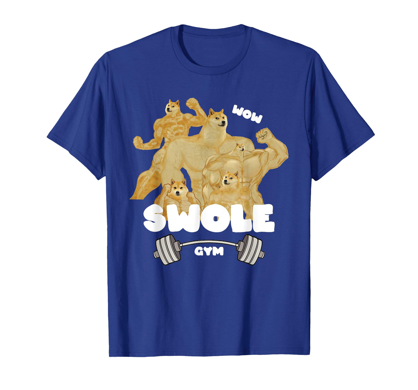 Swole Gym Swole Doge Meme Buff Doge Meme T-Shirt