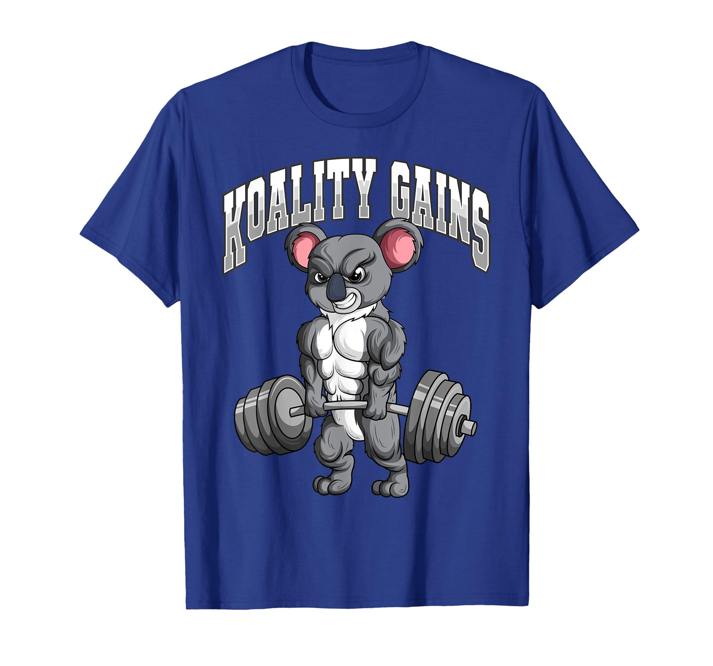 Koality Gains Fitness Gym Koala Bodybuilding T-Shirt