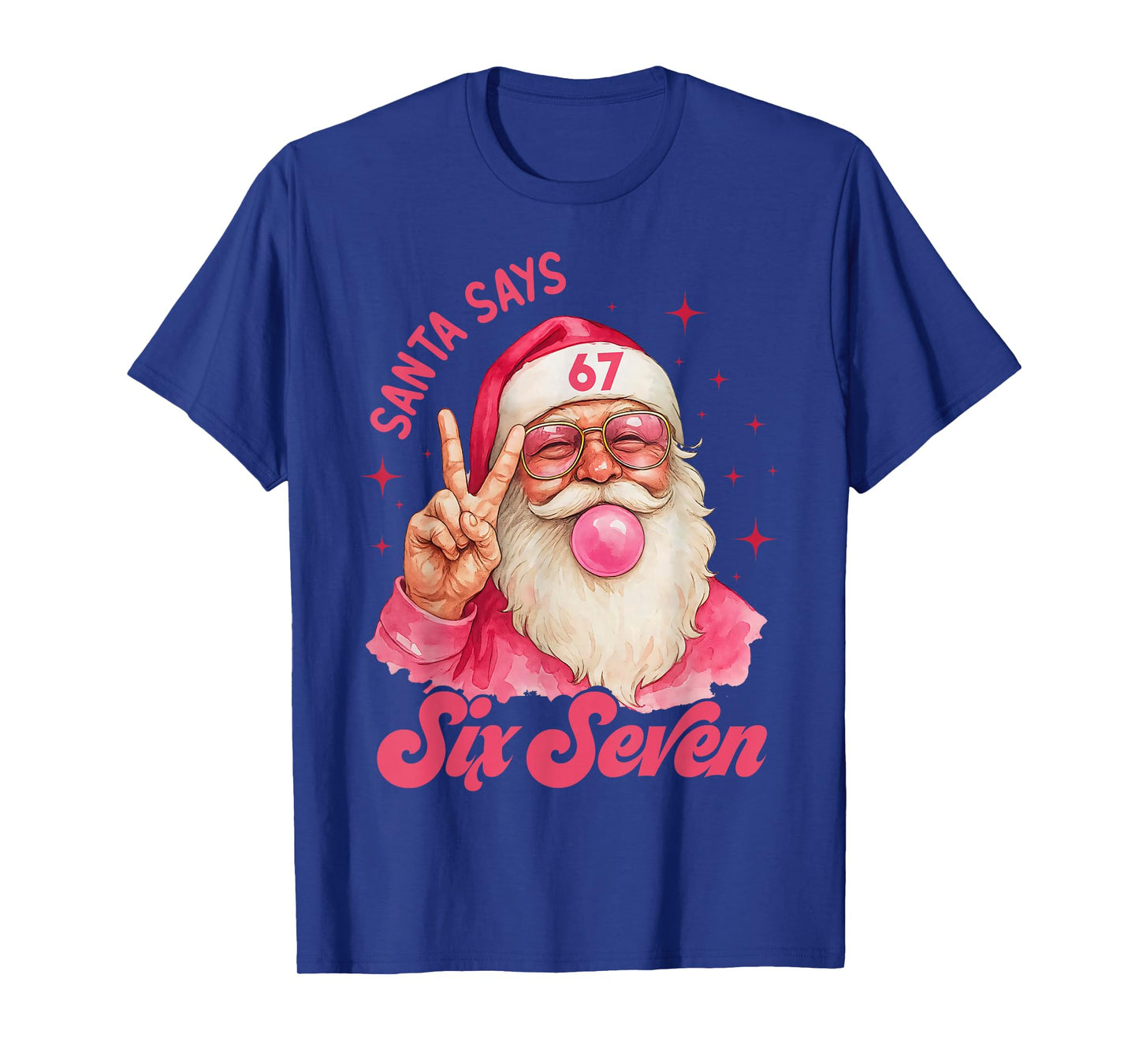 67 Funny Meme Merry Xmas Santa Says Six Seven Christmas T-Shirt