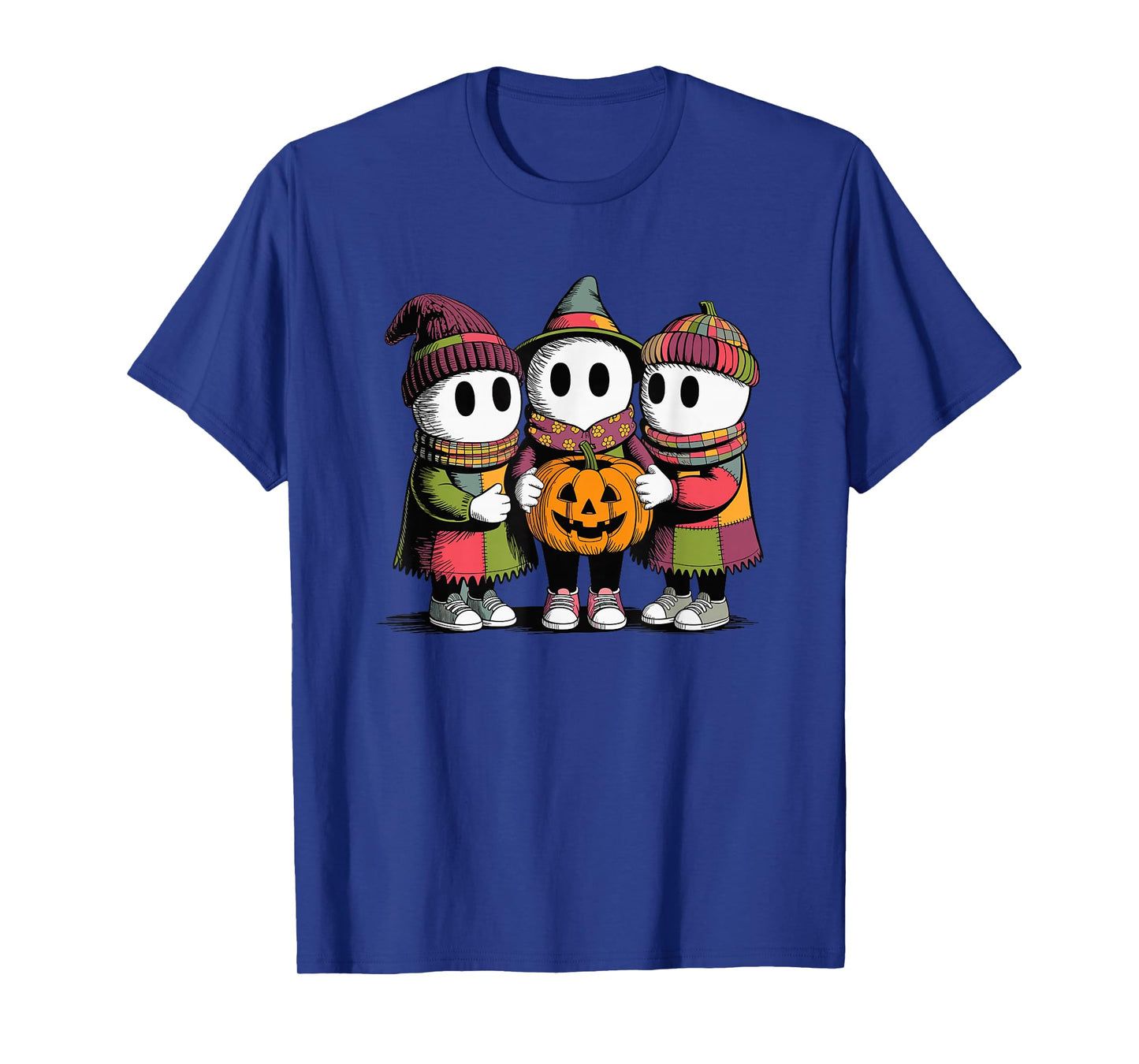 Halloween Pop Art Ghosts Spooky Season Pumpkin Costume T-Shirt