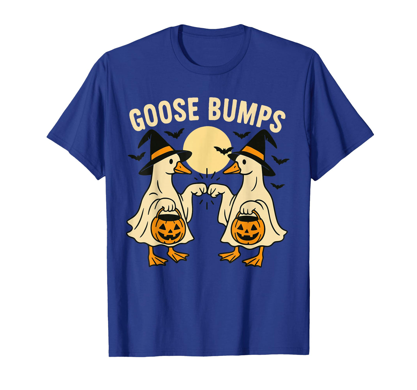 Cute Spooky Goose Shirt, Funny Halloween Goose Bumps T-Shirt