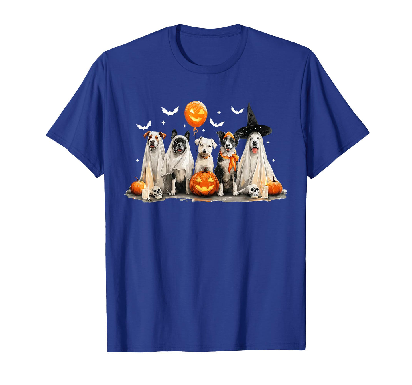 Dog Ghost Cute Dog Dressed As Ghost Funny Halloween Dog T-Shirt