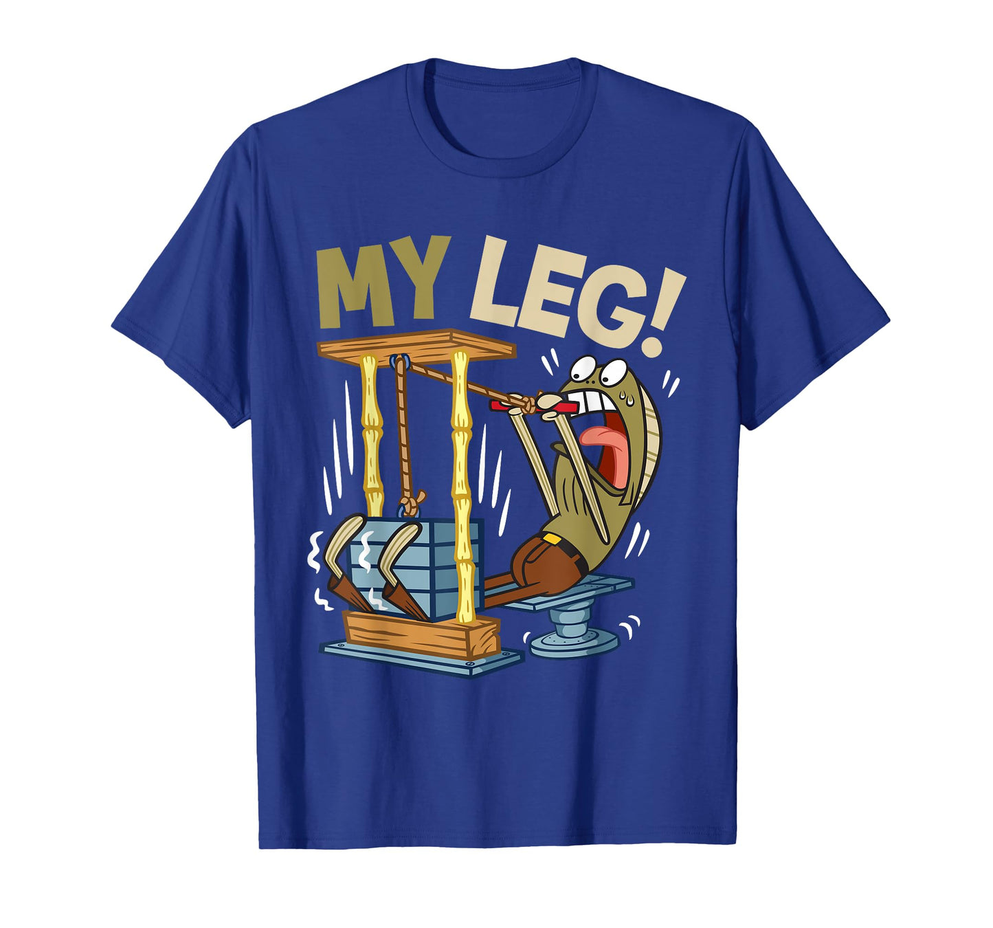 Mademark x SpongeBob SquarePants - My Leg Legs Day Weight Lifting Bodybuilding SpongeBob Gym T-Shirt