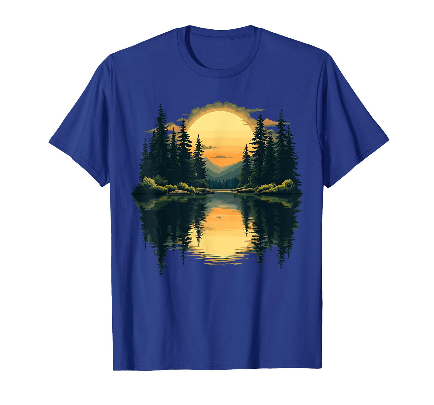 Nature Trees Reflection Forest Outdoor Wildlife T-Shirt