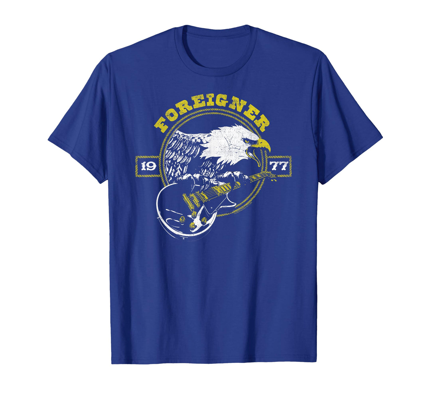 Foreigner 1977 Eagle with Guitar Vintage Band T-Shirt