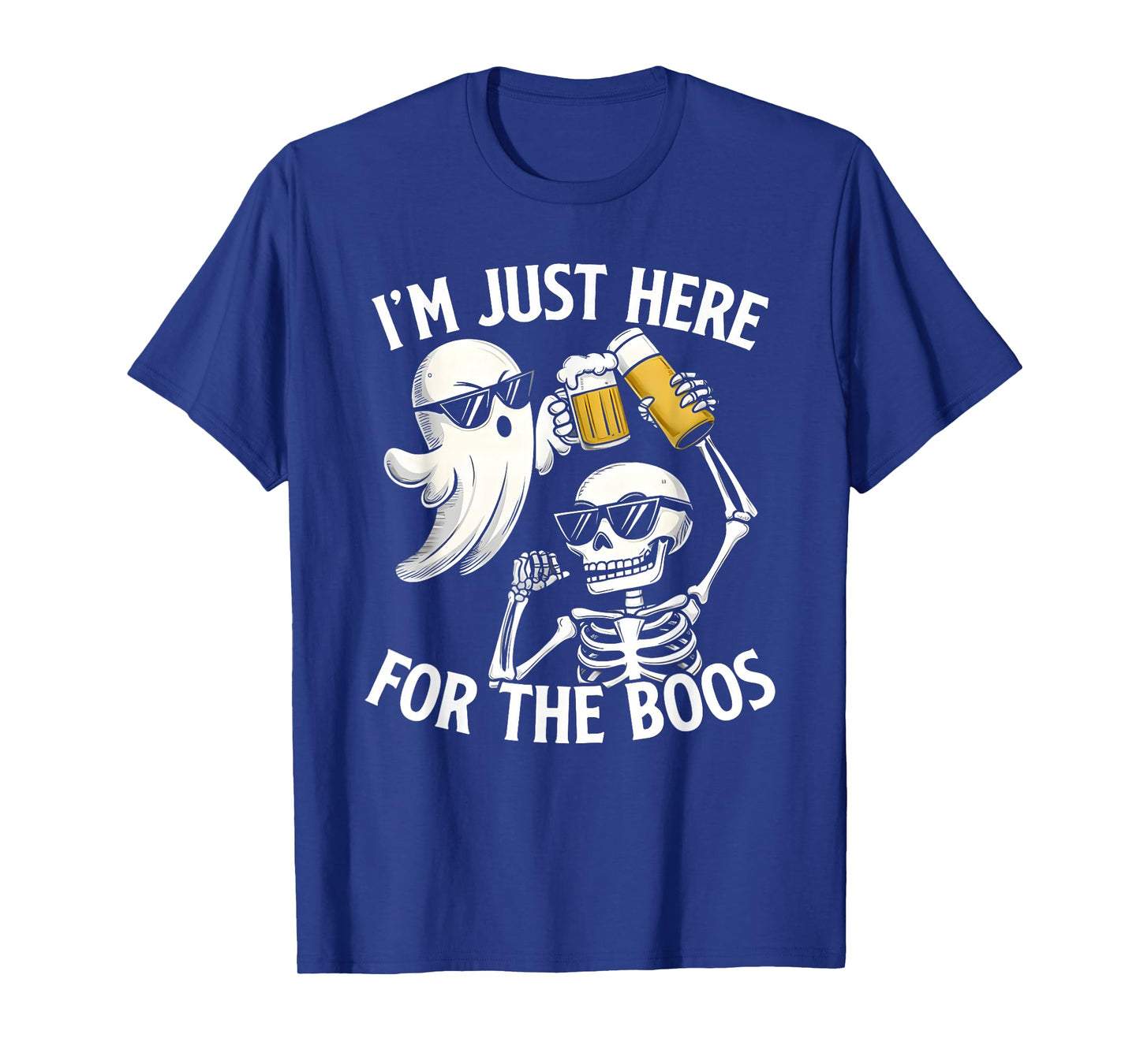 I'm Just Here for The Boos Funny Halloween Ghost Men Women T-Shirt