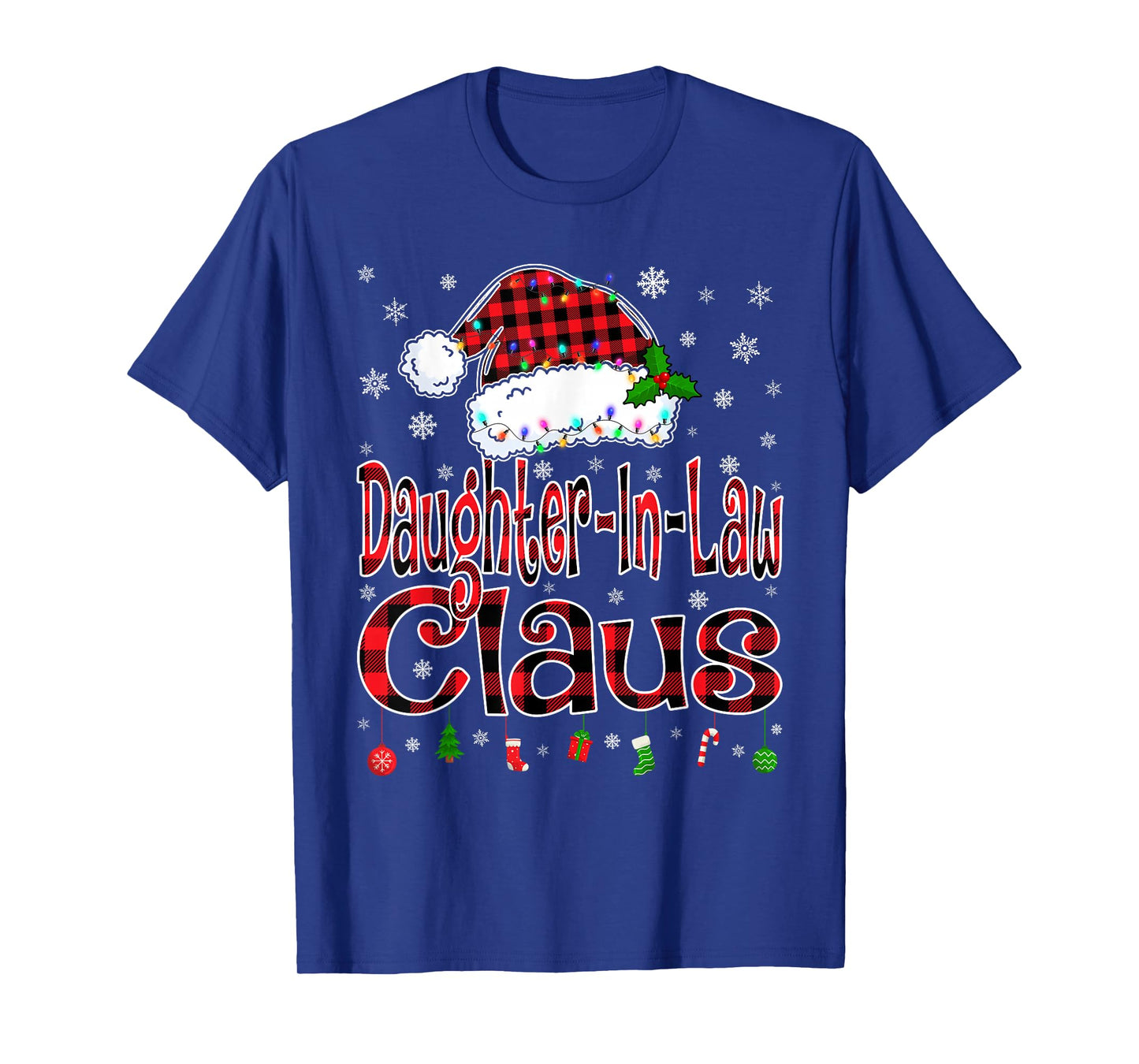 Daughter-in-Law Claus Christmas Lights Xmas Pajama Family T-Shirt