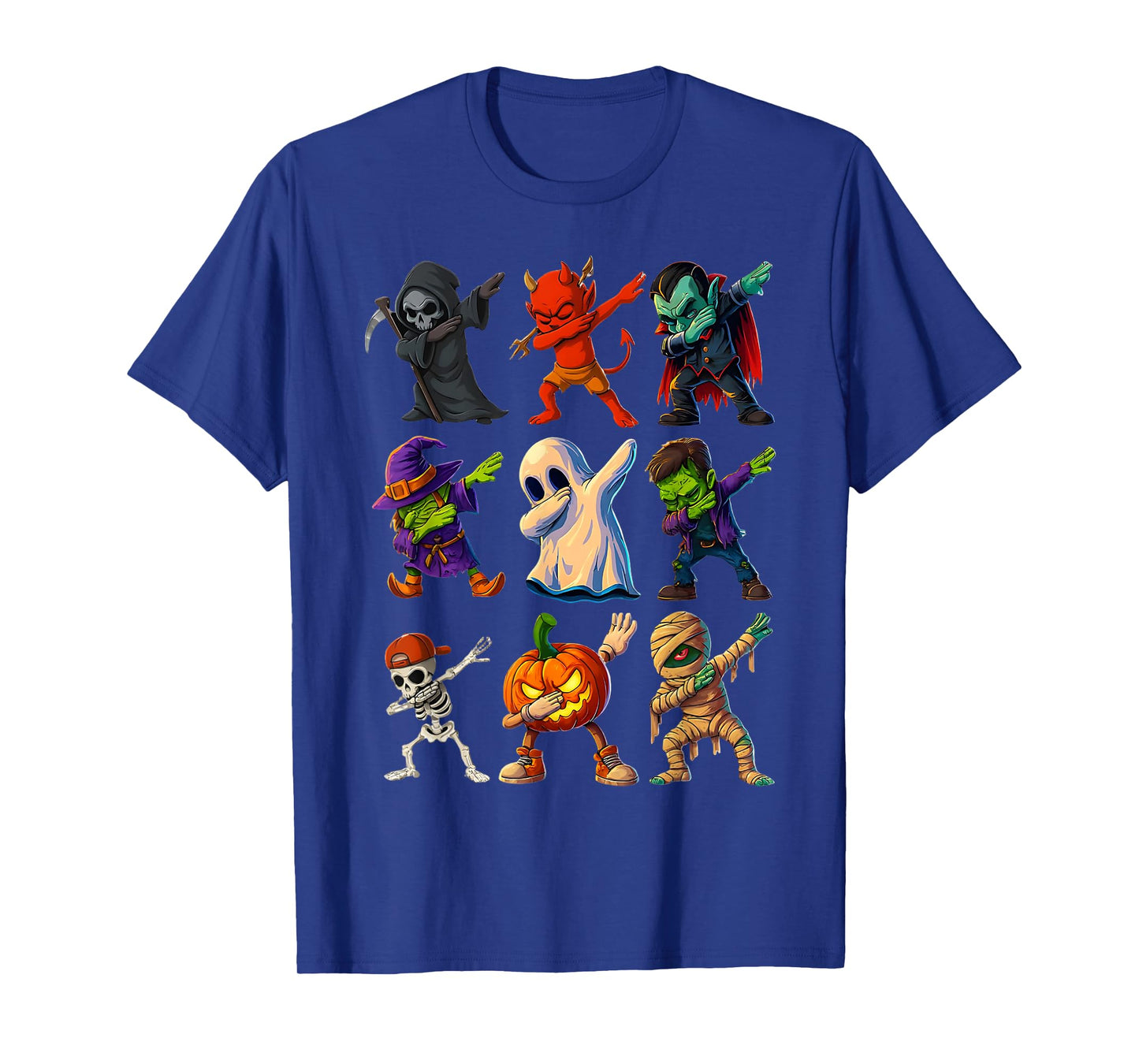 Dabbing Halloween Boys Skeleton Zombie Scary Pumpkin Mummy T-Shirt