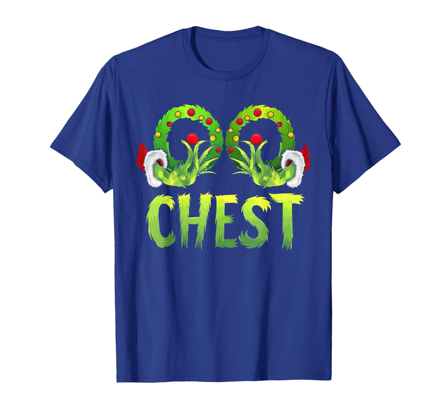 Chest Nuts Matching Chestnuts Funny Christmas Couples Chest T-Shirt