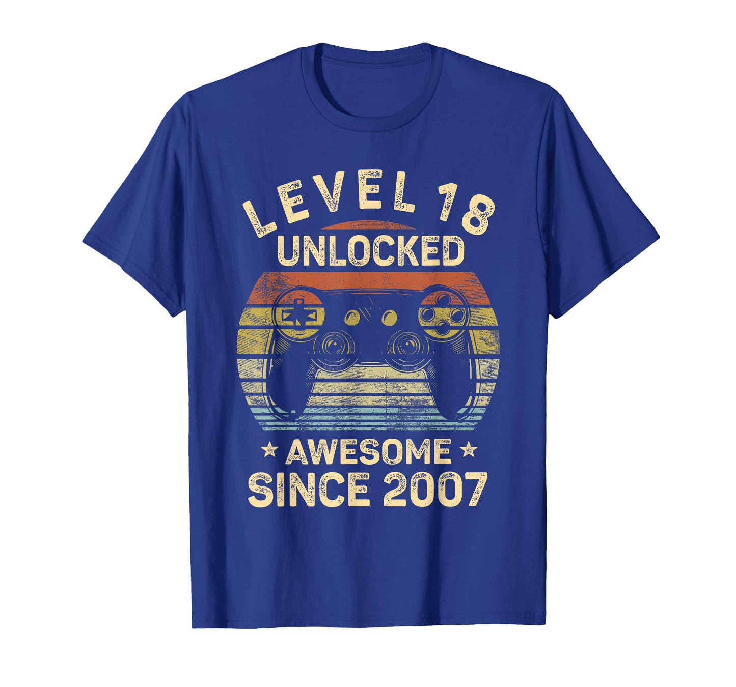 Level 18 Unlocked 18th Birthday 18 Year Old Gifts Gamer Bday T-Shirt