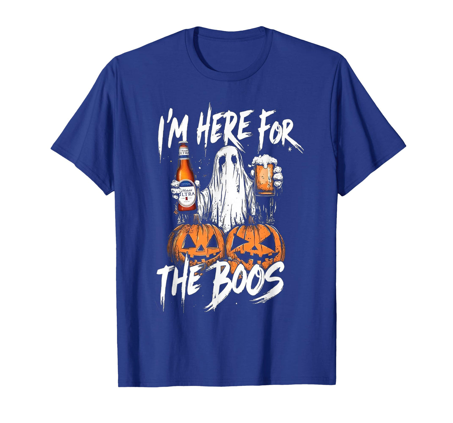 I'm Here for The Boos Funny Ghost Beer Halloween T-Shirt